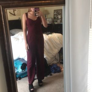 Maroon jumpsuit